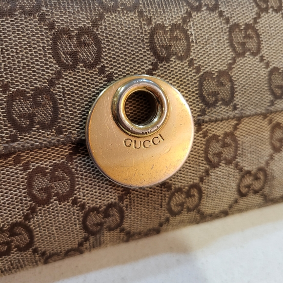 Gucci Brown Monogram Double-sided Wallet - Picture 3 of 12